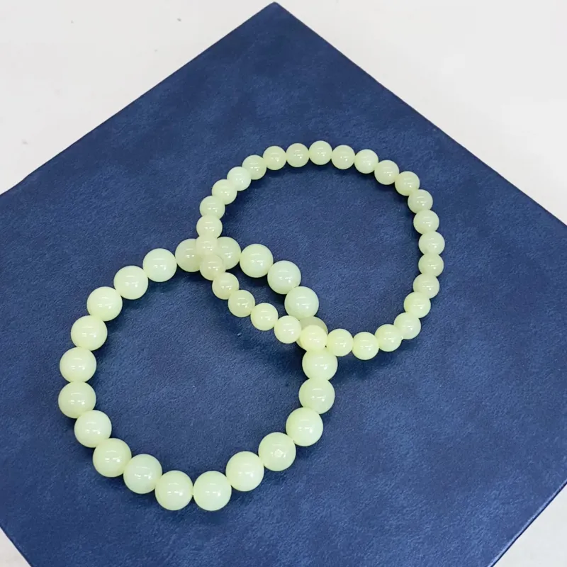 WEITIANXUAN Hetian Jade Bracelets White Jade/Pale Greenish White Jade Women's-1