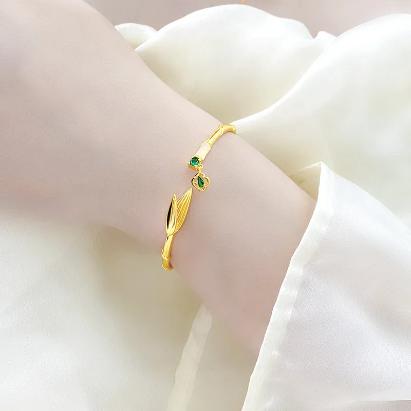WEITIANXUAN Hetian Jade Bangles Pale Greenish White Jade Unisex-1