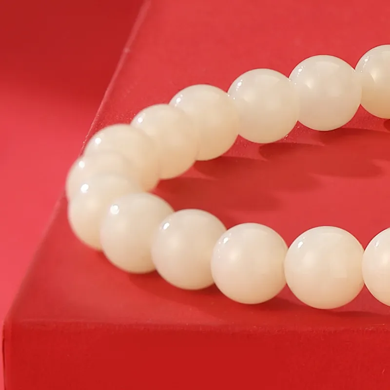 WEITIANXUAN Hetian Jade White Jade/Pale Greenish-White Jade Unisex-5