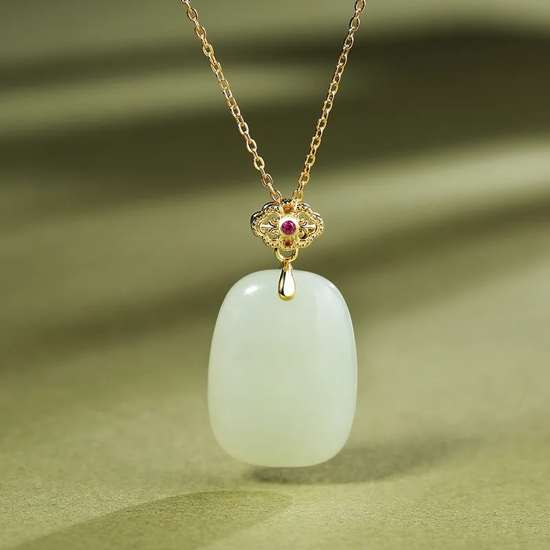WEITIANXUAN Hetian Jade White Jade/Pale Greenish White Jade Unisex-2