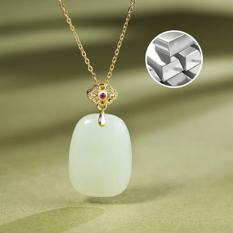 WEITIANXUAN Hetian Jade White Jade/Pale Greenish White Jade Unisex-4