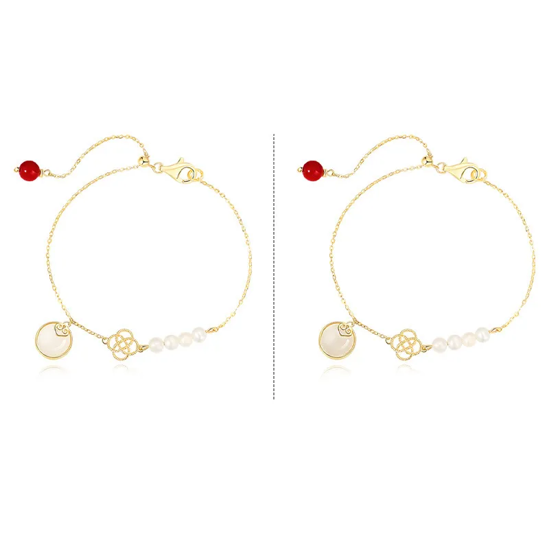 WEITIANXUAN Hetian Jade Bracelets White Jade/Pale Greenish White Jade Unisex-5