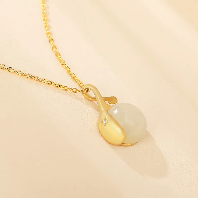WEITIANXUAN Hetian Jade White Jade/Pale Greenish White Jade Unisex-3