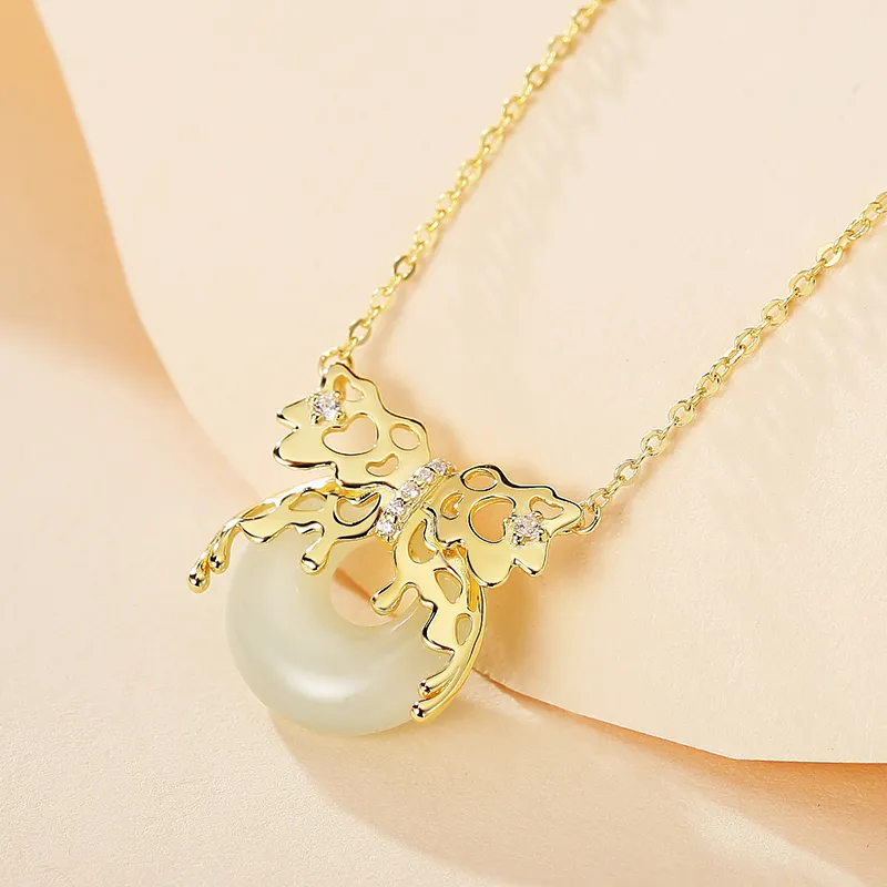 WEITIANXUAN Hetian Jade White Jade/Pale Greenish White Jade Unisex-3