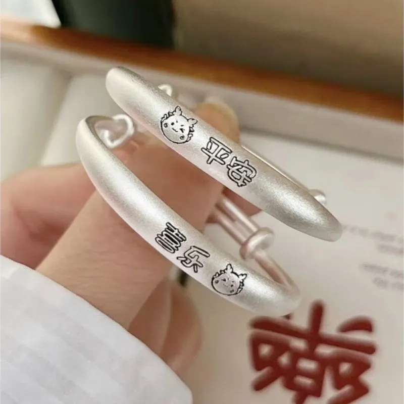 NSAOT 999 Fine Silver Sterling Silver Bracelets Kids'-4
