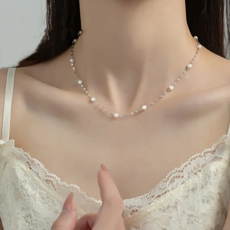 NSAOT 990 Silver Necklaces Women's-4