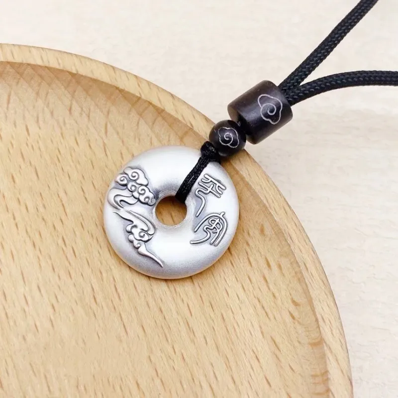 NSAOT 999 Fine Silver Foot Silver Pendants Unisex-1