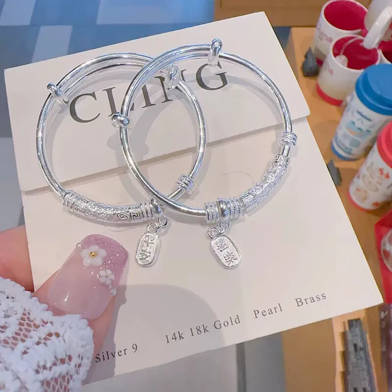 NSAOT 999 Fine Silver Bangles Kids'-2
