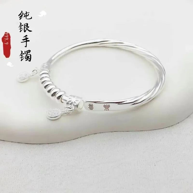 NSAOT 999 Fine Silver Bangles Women's-2
