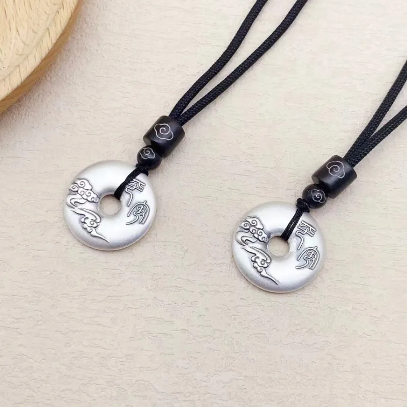 NSAOT 999 Fine Silver Foot Silver Pendants Unisex-3