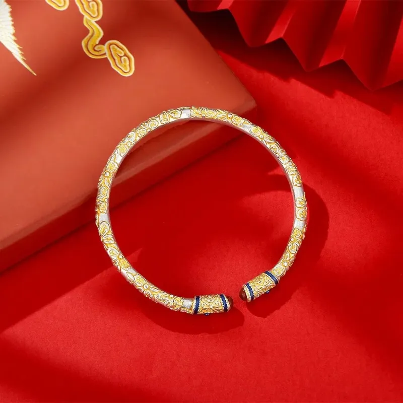NSAOT 999 Fine Silver Bangles Women's-2