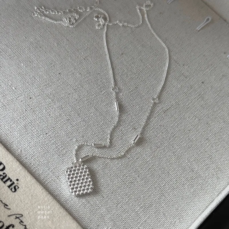 NSAOT 990 Silver Necklaces Women's-4