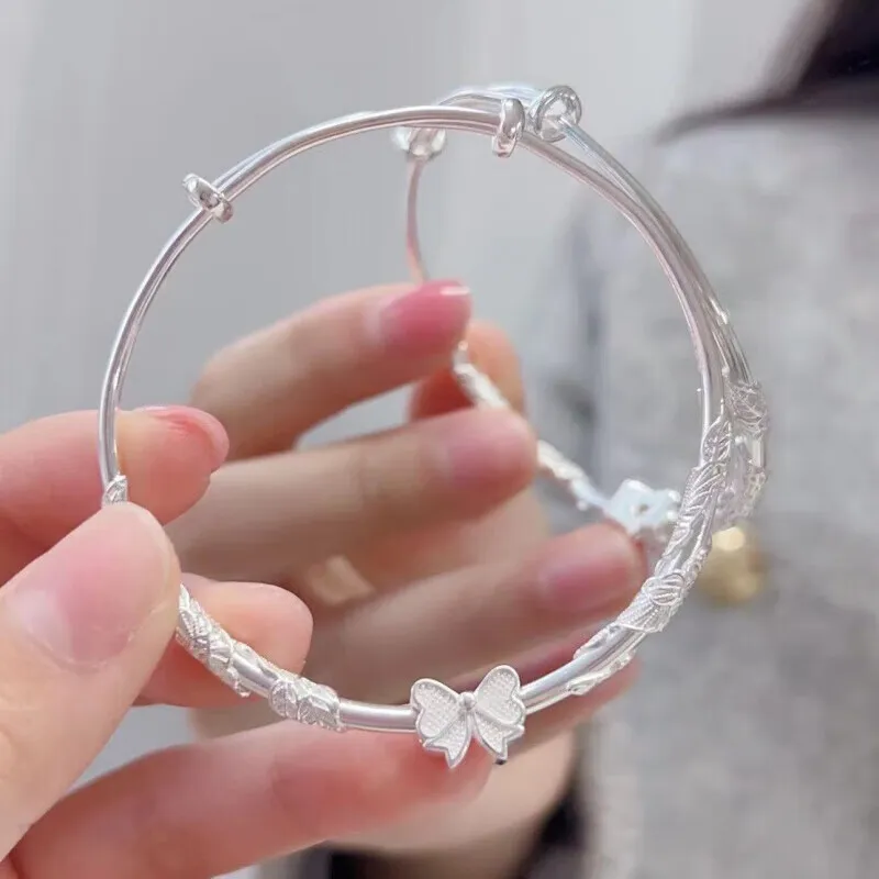 NSAOT 999 Fine Silver Bangles Women's-6