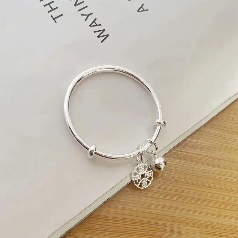 NSAOT 999 Fine Silver Bangles Kids'-3