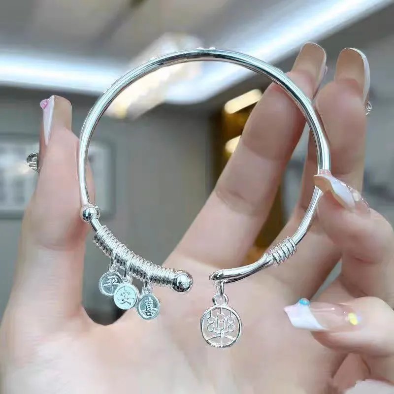 NSAOT 999 Fine Silver Bangles Women's-5