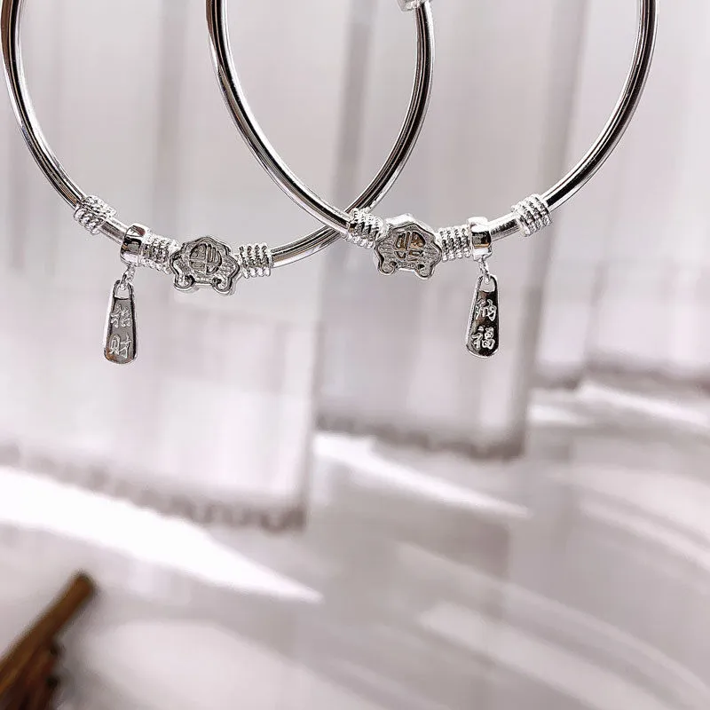 NSAOT 999 Fine Silver Sterling Silver Bracelets Kids'-2