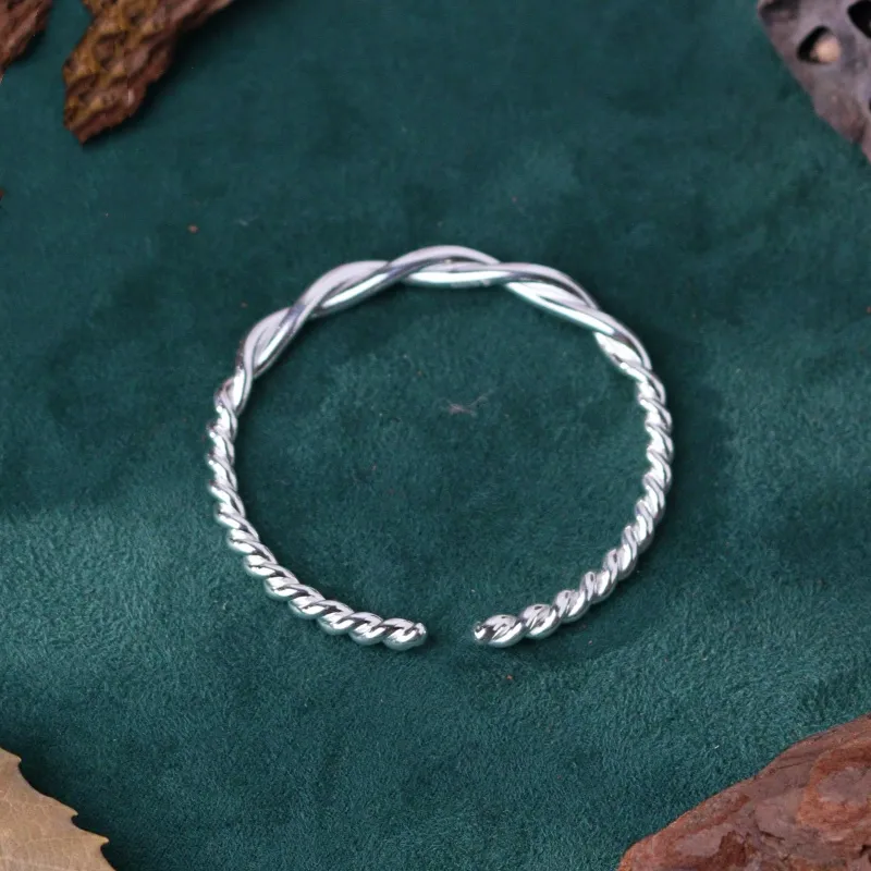NSAOT 999 Fine Silver Sterling Silver Bracelets Women's-5