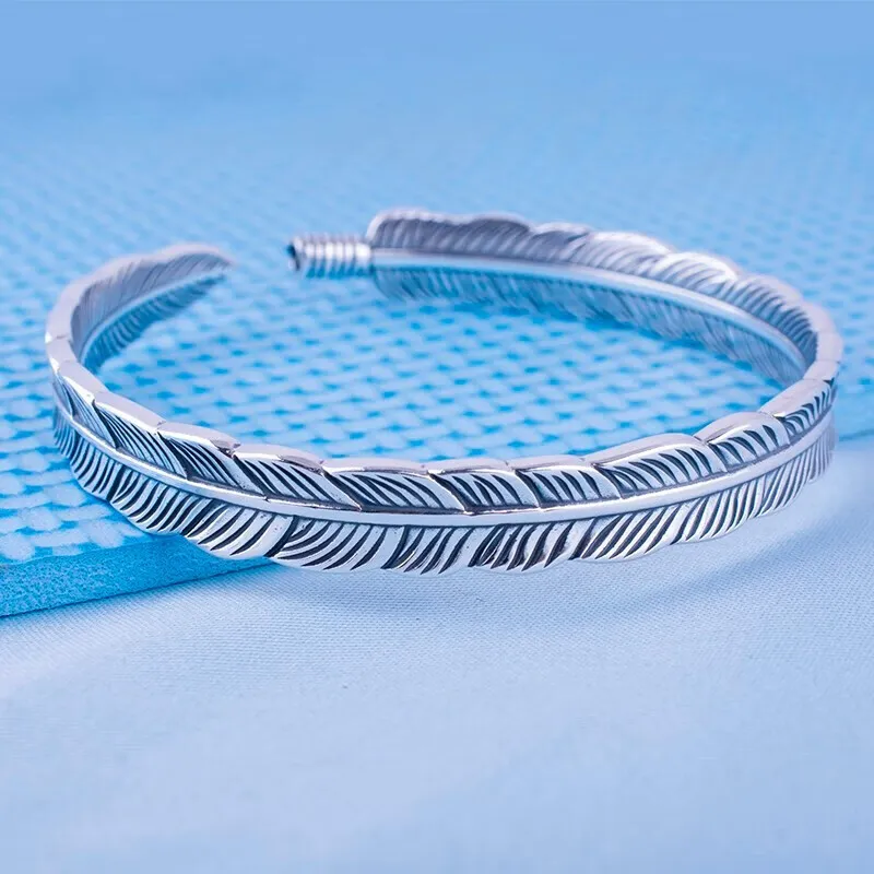 NSAOT 999 Fine Silver Bangles Unisex-2