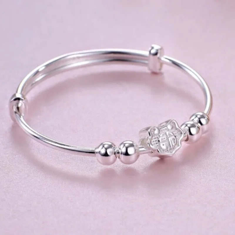 NSAOT 999 Fine Silver Sterling Silver Bracelets Kids'-5