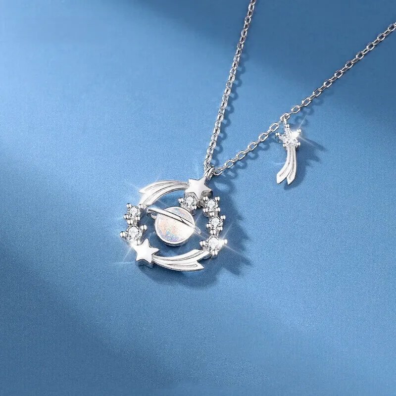 NSAOT 990 Silver Necklaces Women's-2