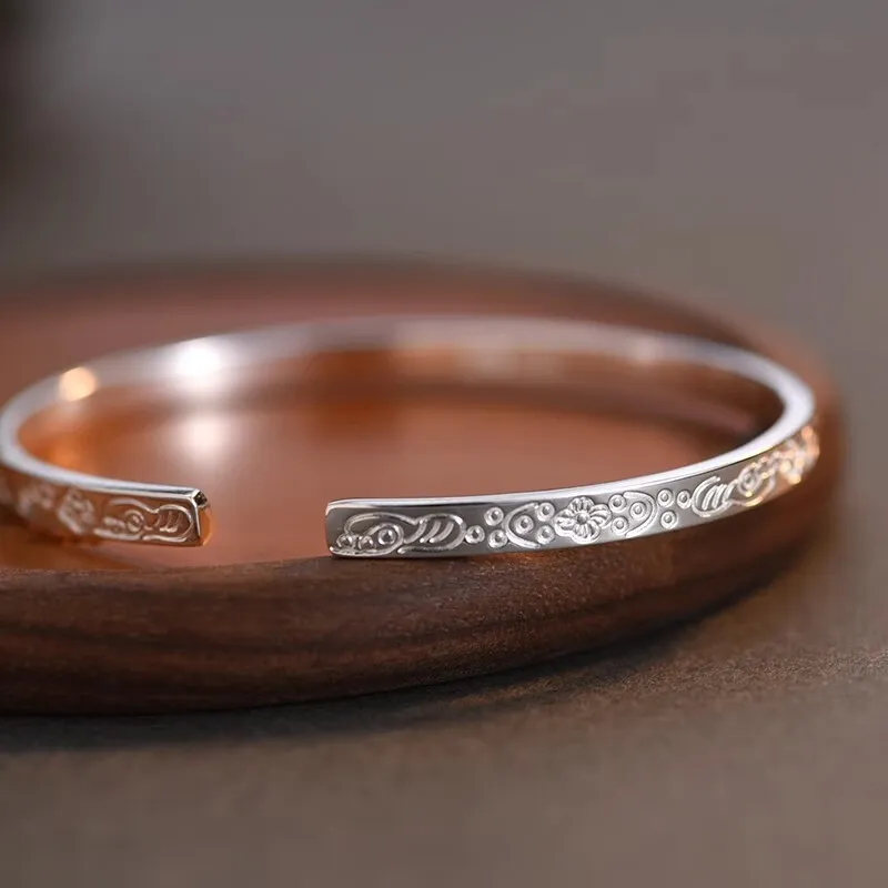 NSAOT 999 Fine Silver Bangles Women's-4