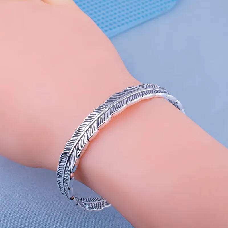 NSAOT 999 Fine Silver Bangles Unisex-5