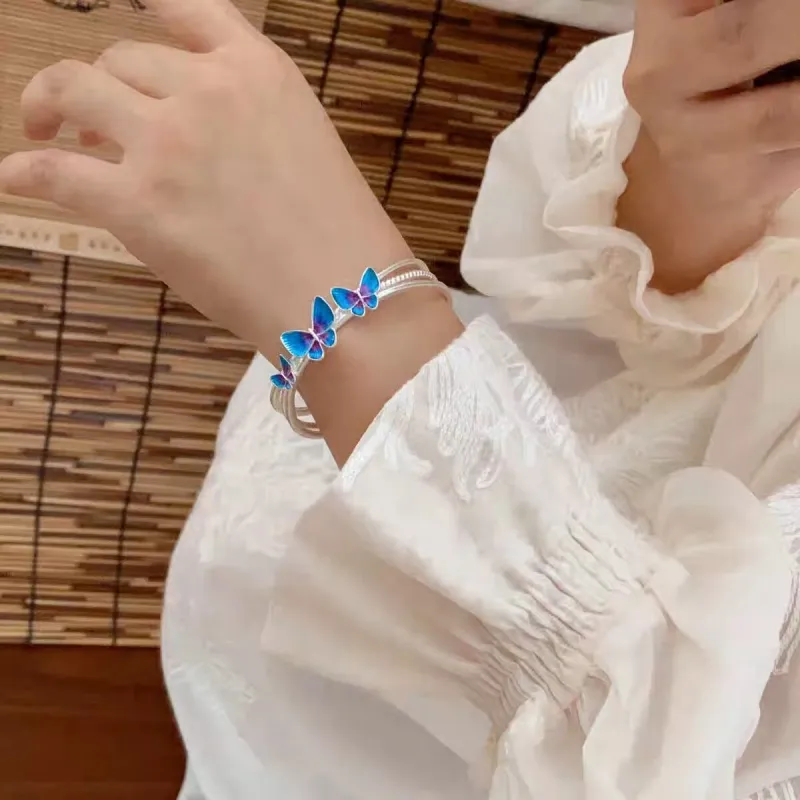 NSAOT 999 Fine Silver Sterling Silver Bracelets Women's-6