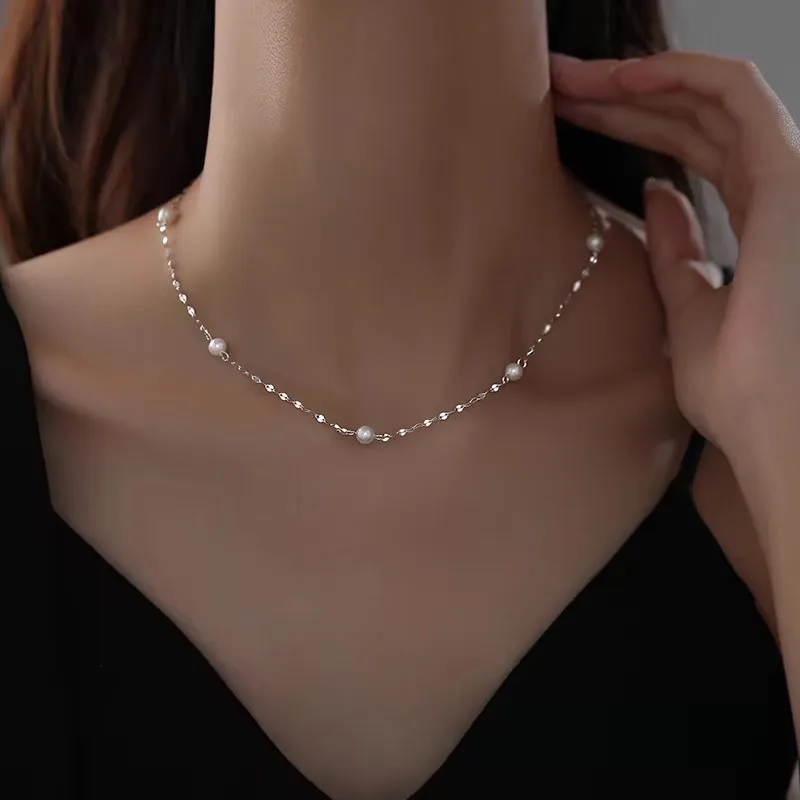 NSAOT 990 Silver Necklaces Women's-5