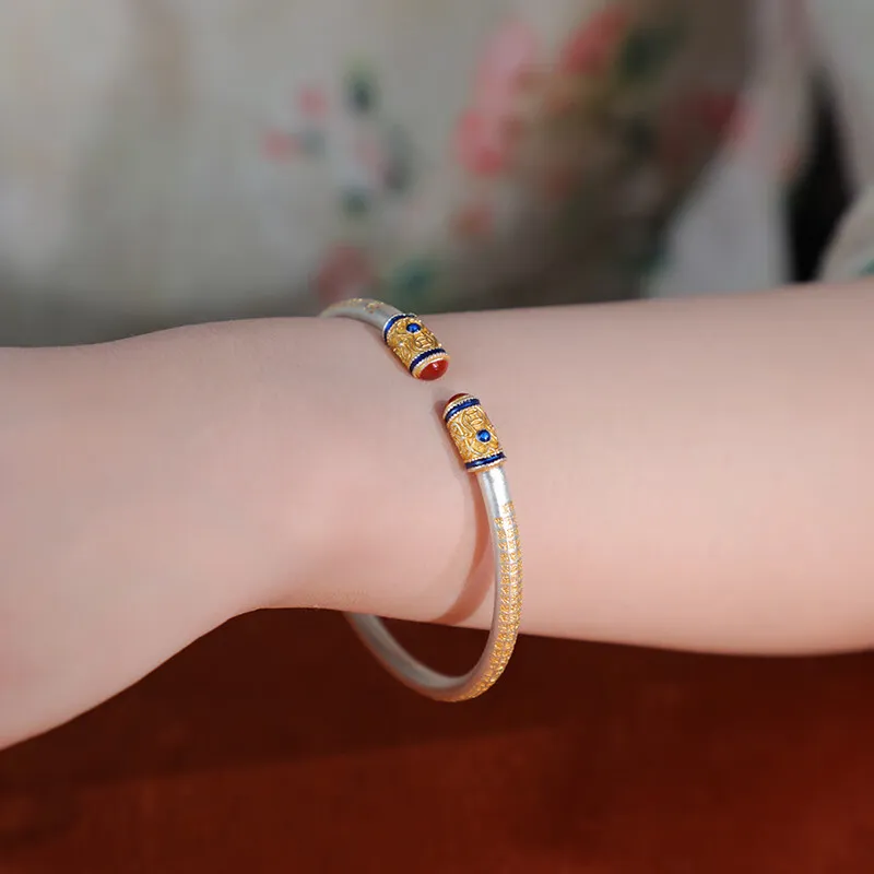 NSAOT 999 Fine Silver Sterling Silver Bracelets Women's-3