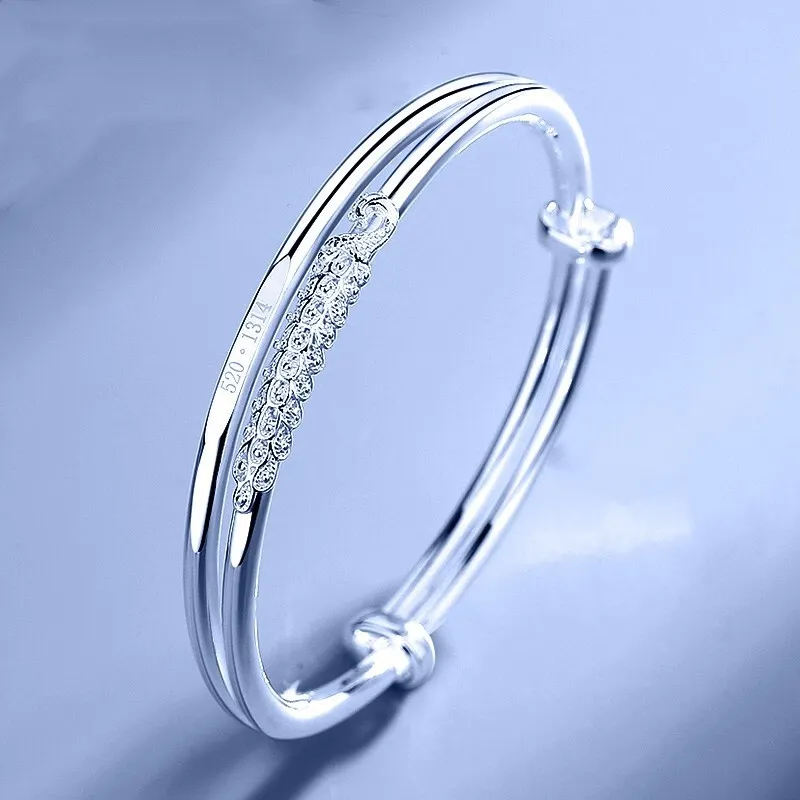 NSAOT 999 Fine Silver Bangles Women's-4