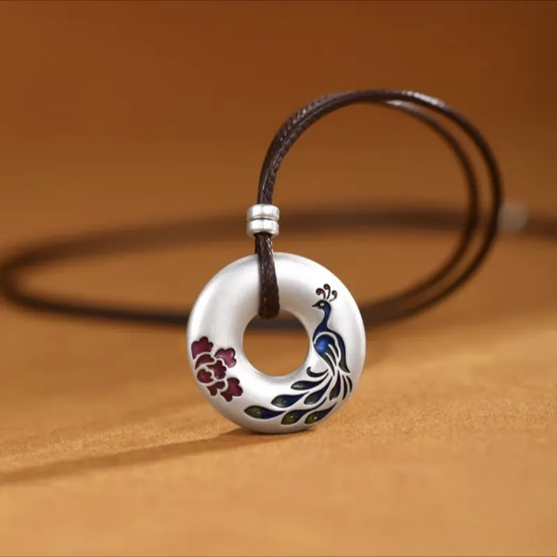 NSAOT 999 Fine Silver Foot Silver Pendants Unisex-1