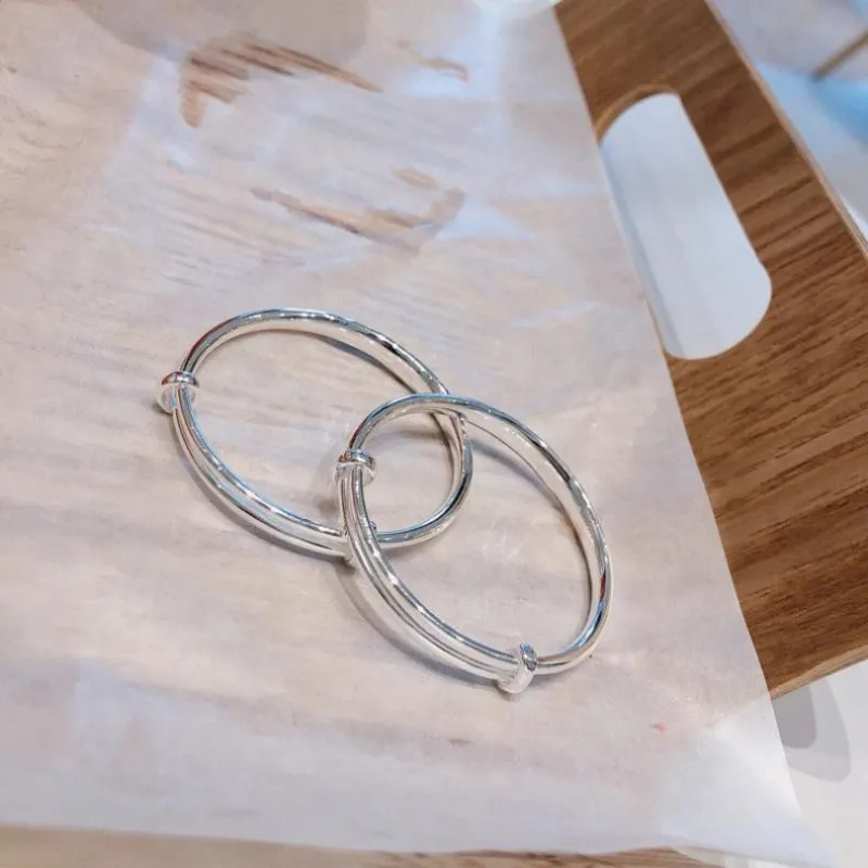 NSAOT 999 Fine Silver Bangles Kids'-5