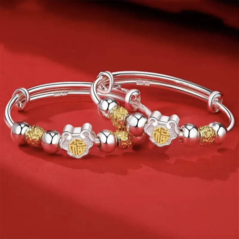NSAOT 999 Fine Silver Bangles Kids'-1
