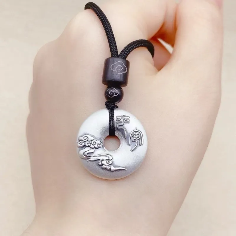 NSAOT 999 Fine Silver Foot Silver Pendants Unisex-4