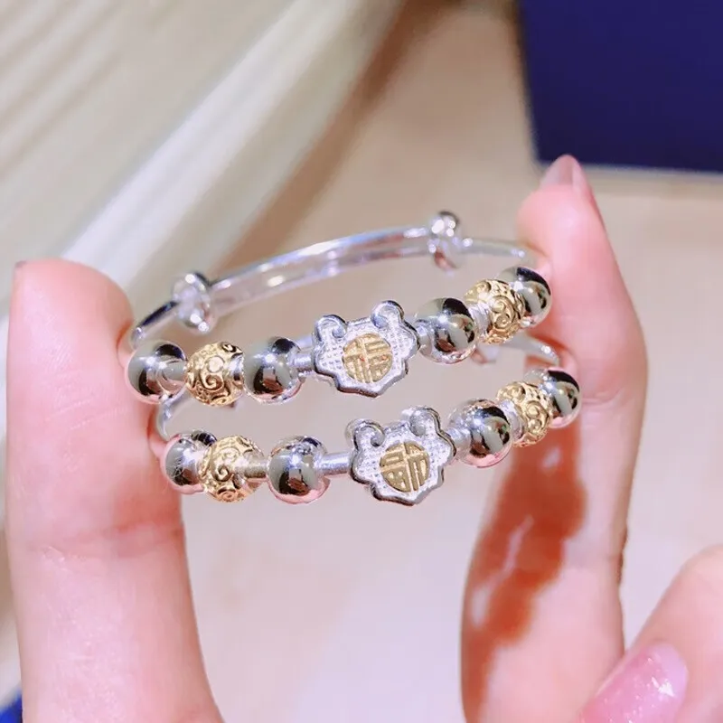 NSAOT 999 Fine Silver Bangles Kids'-4