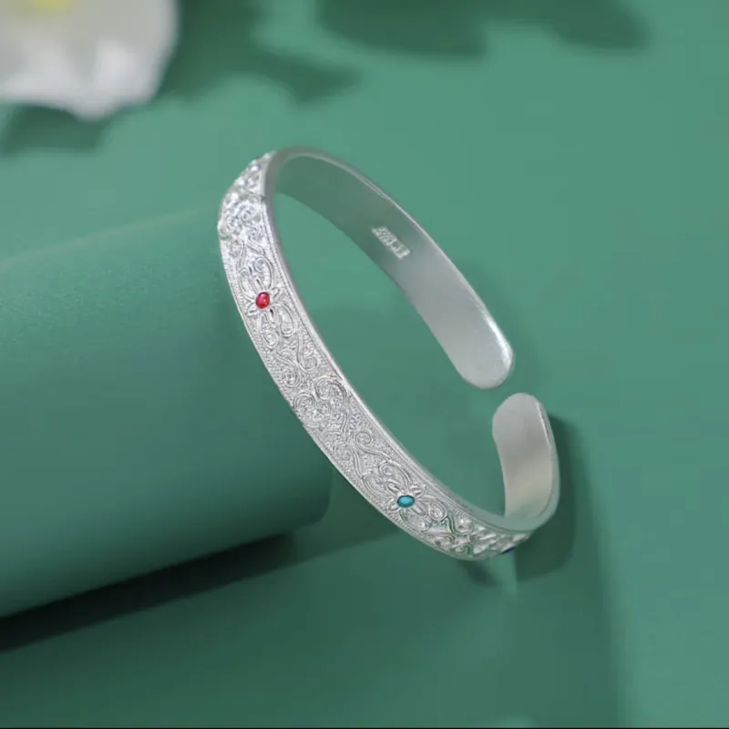 NSAOT 999 Fine Silver Bangles Women's-2
