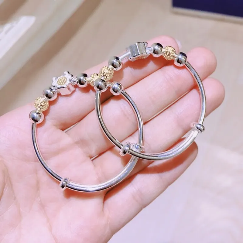 NSAOT 999 Fine Silver Bangles Kids'-3