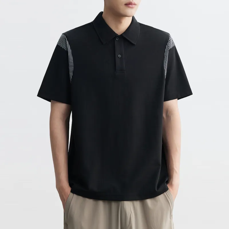 WOOG2005 Polo Shirts Unisex Black-2