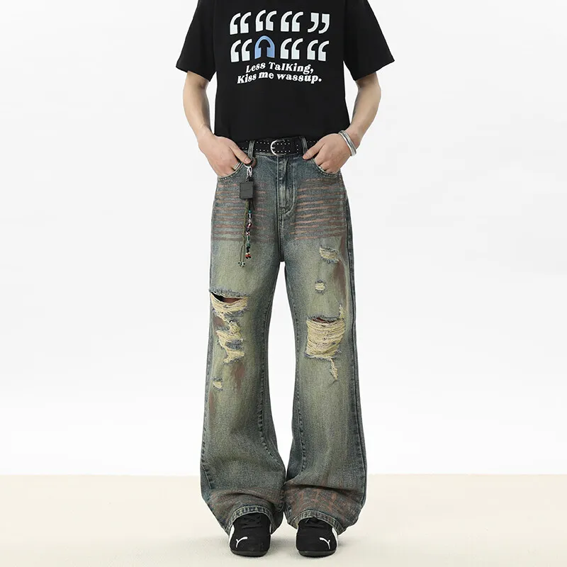 WOOG2005 Jeans Unisex Vintage Blue-2