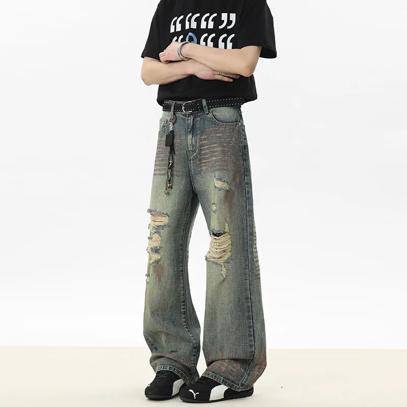 WOOG2005 Jeans Unisex Vintage Blue-4