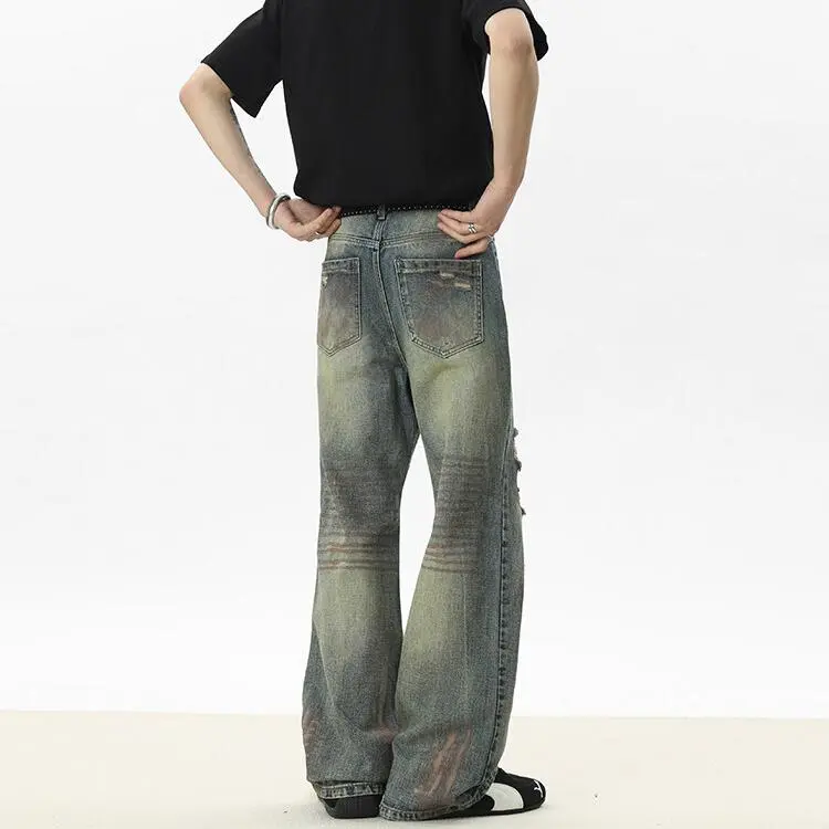 WOOG2005 Jeans Unisex Vintage Blue-5