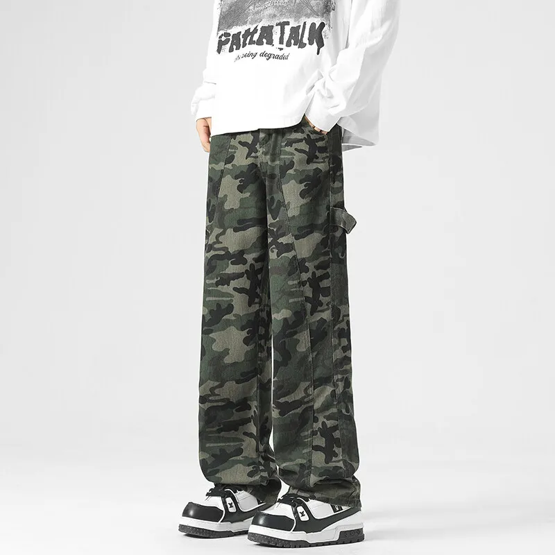 WOOG2005 Jeans Unisex Army Green-1