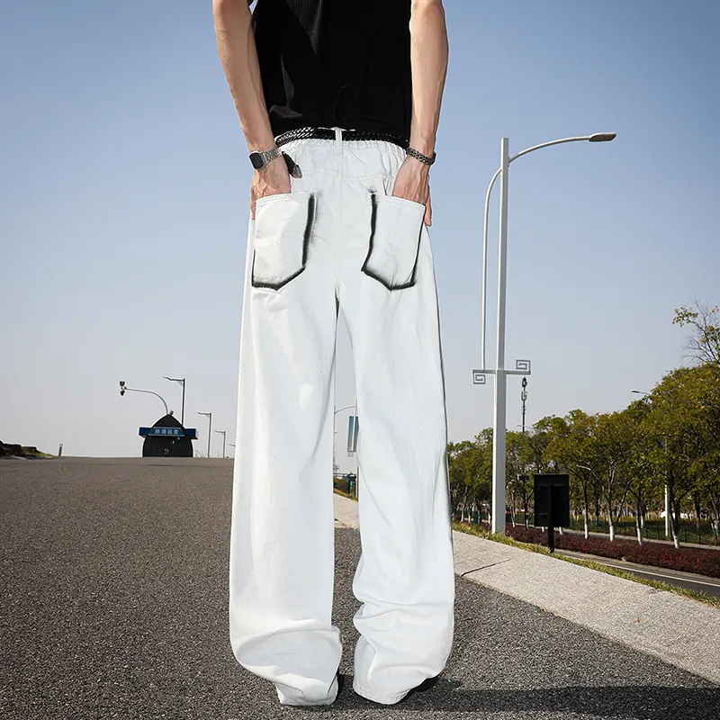 WOOG2005 Jeans Unisex White-5