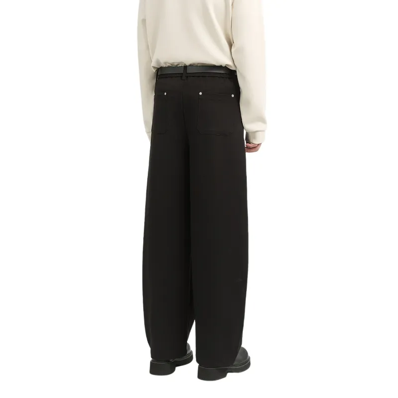 EARL JOEL Casual Pants Men's Denim Black-6