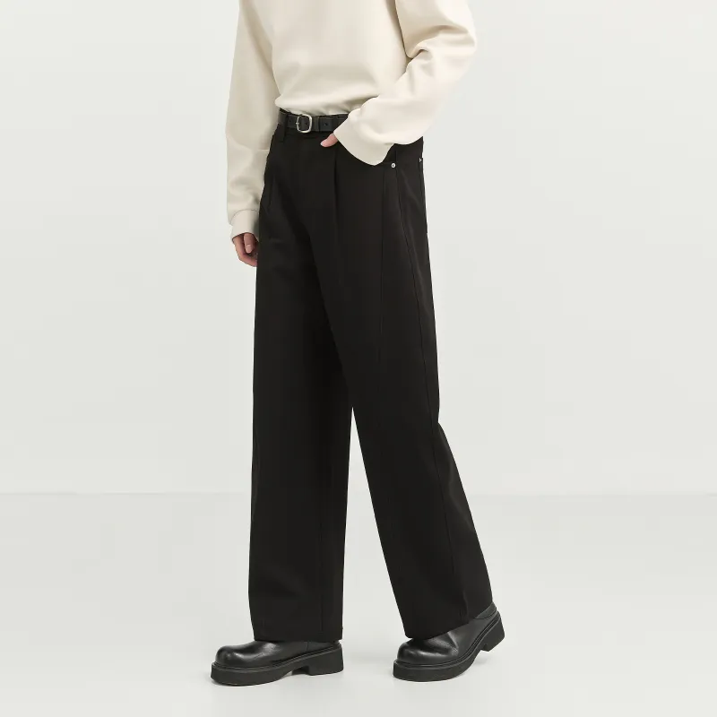 EARL JOEL Casual Pants Men's Denim Black-8