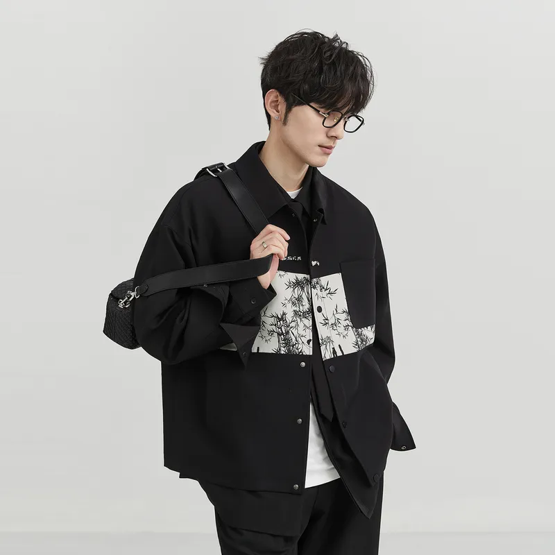 EARL JOEL Jackets Men Pitch Black-3