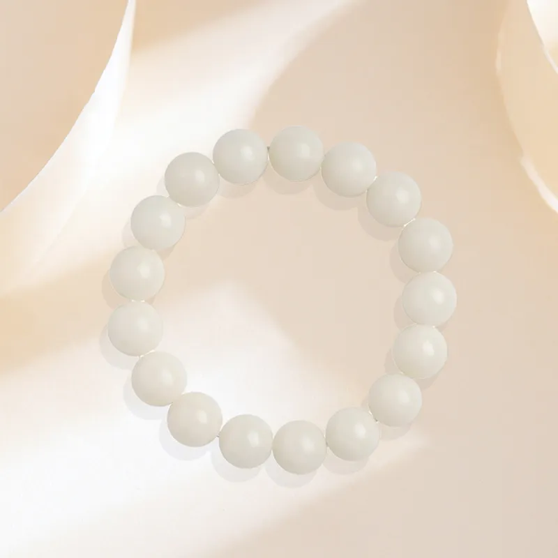 Bermuda Eyes White Jade Bodhi Bracelets Unisex-2