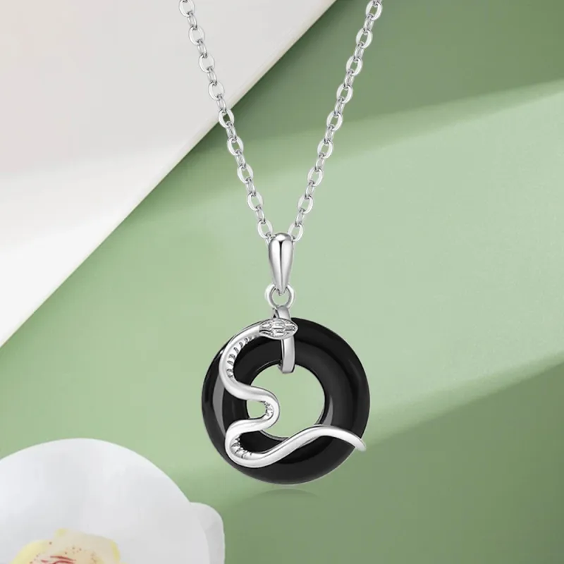 Bermuda Eyes Obsidian Necklaces Unisex-2
