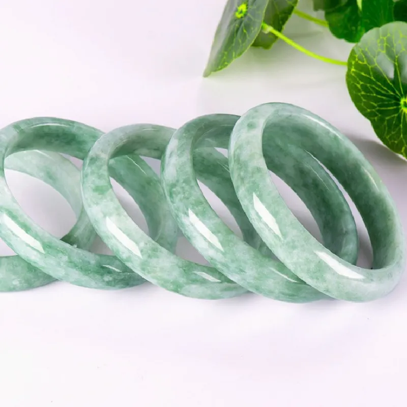 Bermuda Eyes Guizhou Green Jade Bangles Women's-6