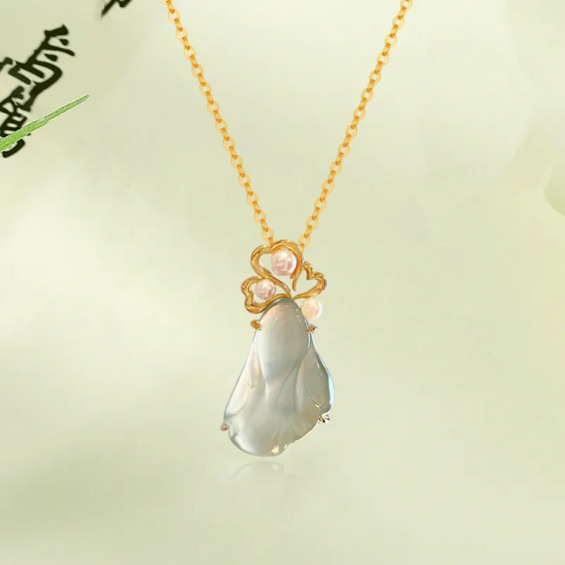 Bermuda Eyes Ice Glutinous Jadeite Necklaces Unisex-4